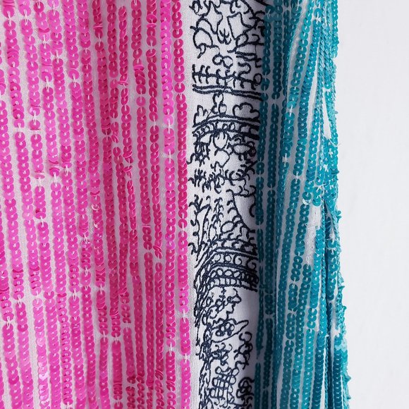 Anthro Yoana Baraschi NWT Sequin Embroidered Dress - Picture 16 of 16